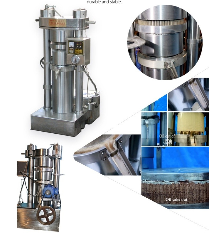 1.1KW 簡単操作 液圧油圧機 オリーブ芝麻油製造機 6YY-185 アボカド油加工設備