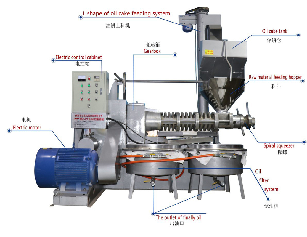 6YL-120ねじココナッツ油の出版物機械Lタイプ種のの供給310のKg/H
